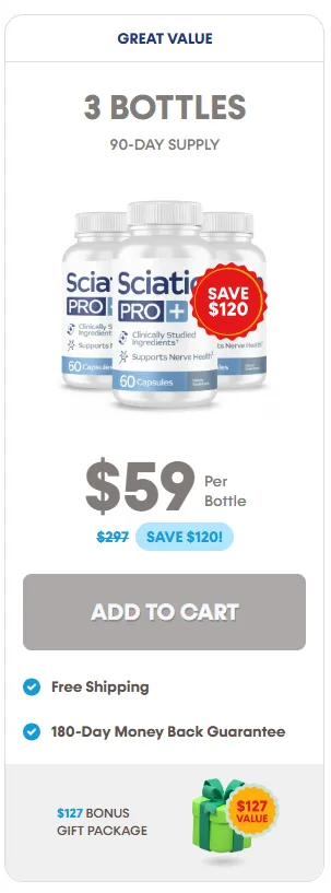Sciatica Pro-3-bottle - order-now-( Ninety Days Supply) - image
